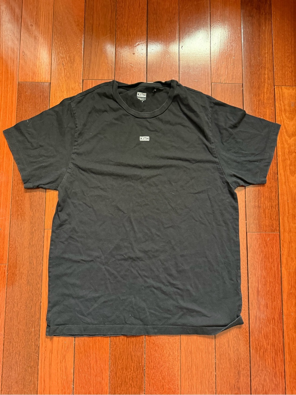 Kith woman’s Black Logo Crew Neck T-Shirt
